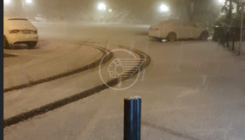 Prima nevicata del 2020 sul monte Titano Prima nevicata del 2020 sul monte Titano