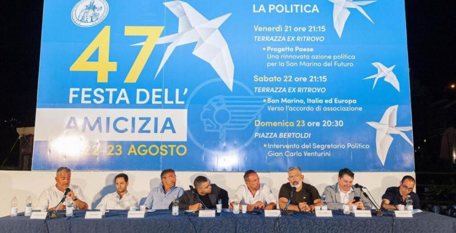 Festa dell'Amicizia, seconda serata tra maggioranza e opposizione Festa dell'Amicizia, seconda serata tra maggioranza e opposizione