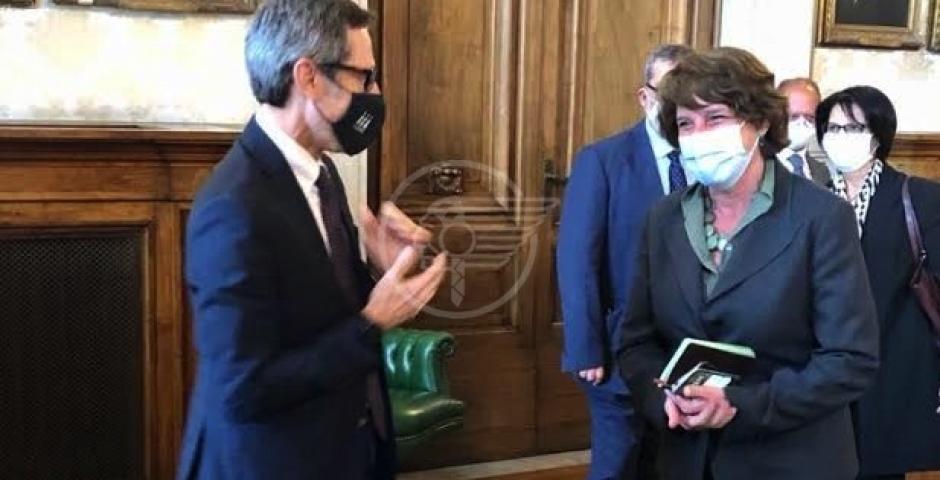 Belluzzi a Roma ha incontrato il ministro italiano Maria Cristina Messa Belluzzi a Roma ha incontrato il ministro italiano Maria Cristina Messa