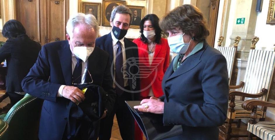 Belluzzi a Roma ha incontrato il ministro italiano Maria Cristina Messa