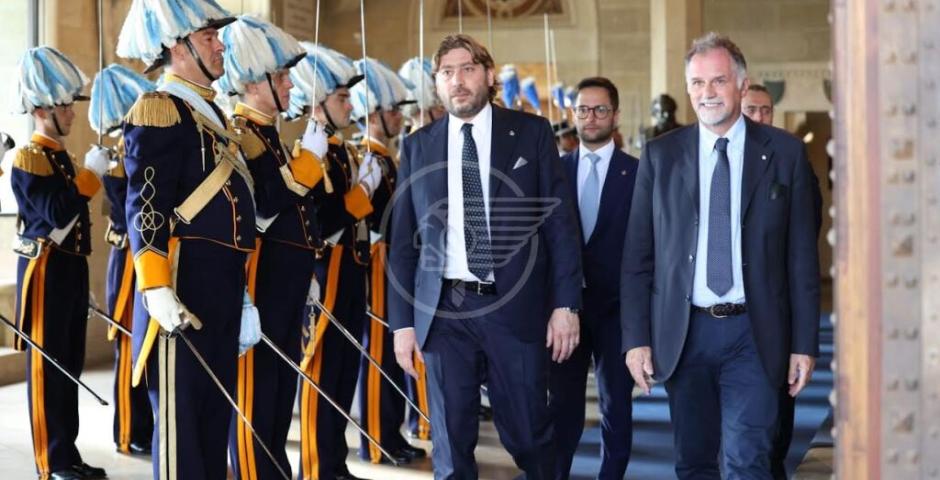 Il Ministro del Turismo Massimo Garavaglia in visita Ufficiale sul Titano 