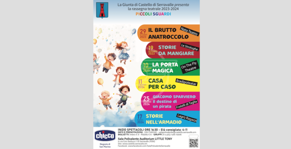 Riprende la stagione teatrale della Giunta di Castello di Serravalle Riprende la stagione teatrale della Giunta di Castello di Serravalle